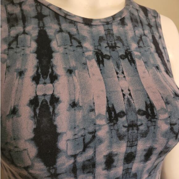 Vans Blue Tie Dye Skater Dress Small Fit Flare Festival Indie Surf Grunge Retro - Picture 3 of 10